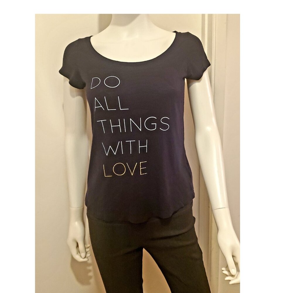 Women's XS Banana Republic Navy Blue Tee